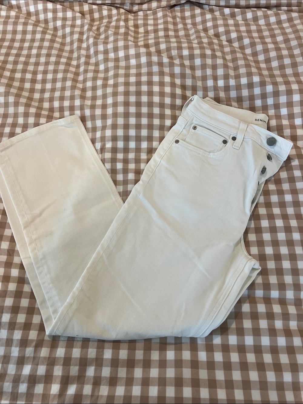 Women’s White High-Rise Denim Jeans